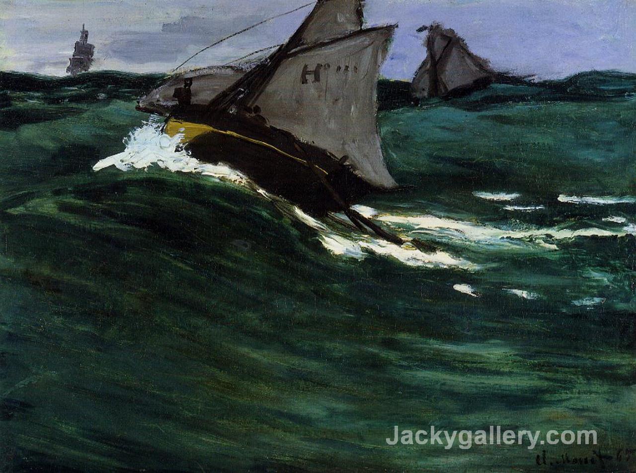 The Green Wave by Claude Monet paintings reproduction - Click Image to Close